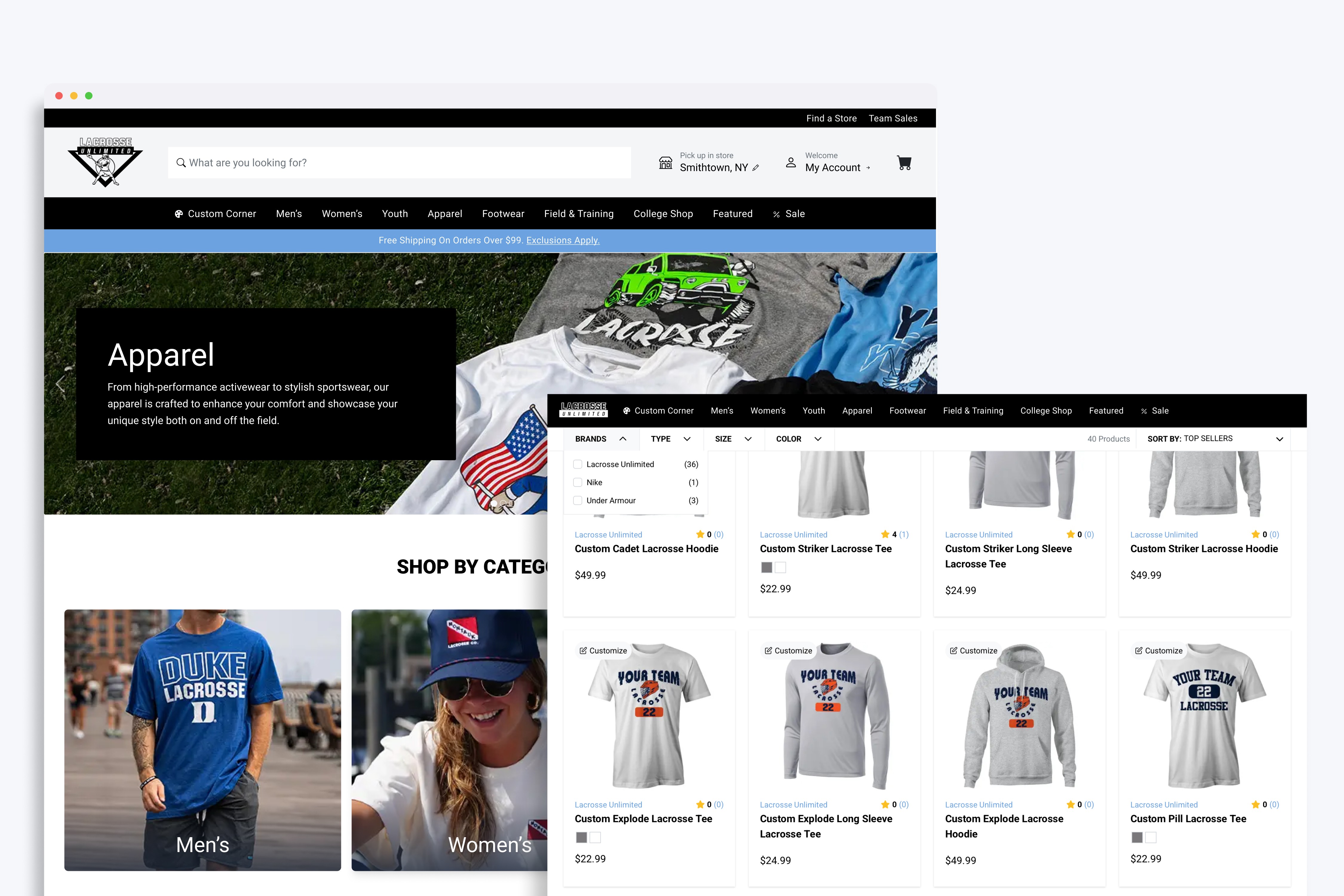Award-Winning eCommerce Redesign — detail